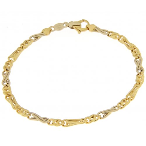 Bracciale Uomo Unoaerre Oro Giallo Bianco GL100111