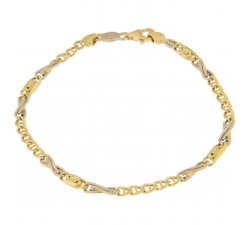 Bracciale Uomo Unoaerre Oro Giallo Bianco GL100112