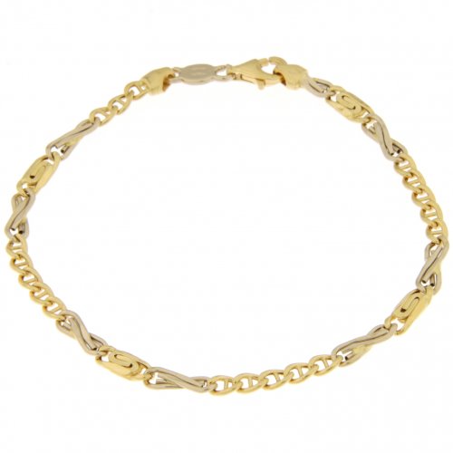 Bracciale Uomo Unoaerre Oro Giallo Bianco GL100112