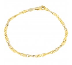 Bracciale Uomo Unoaerre Oro Giallo Bianco GL100113