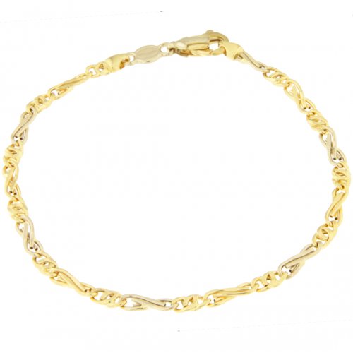 Unoaerre Herrenarmband Gelb-Weißgold GL100113