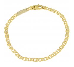 Bracciale Uomo Unoaerre Oro Giallo Bianco GL100117