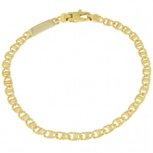 Unoaerre Men&#39;s Bracelet White Yellow Gold GL100117