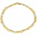 Unoaerre Herrenarmband Weiß-Gelb-Gold GL100118