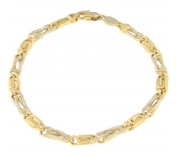 Unoaerre Herrenarmband Weiß-Gelb-Gold GL100118