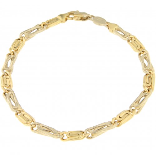 Unoaerre Herrenarmband Weiß-Gelb-Gold GL100118