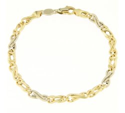 Bracciale Uomo Unoaerre Oro Giallo Bianco GL100119