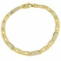 Unoaerre Herrenarmband Weiß-Gelb-Gold GL100120