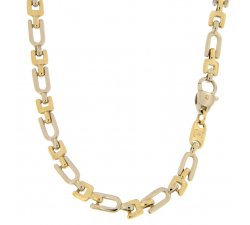 Unoaerre Men&#39;s Necklace Yellow White Gold GL100129