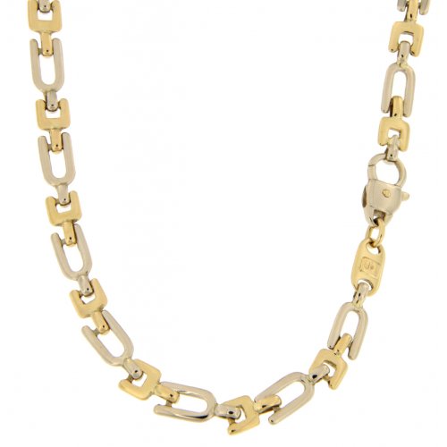 Unoaerre Men&#39;s Necklace Yellow White Gold GL100129