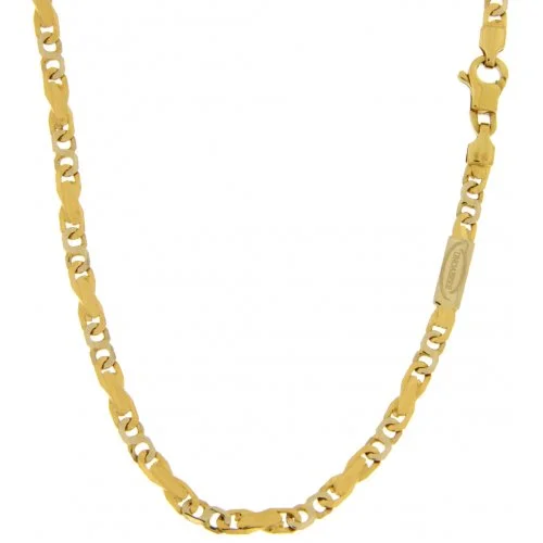 Collana Uomo Unoaerre Oro Giallo Bianco GL100132