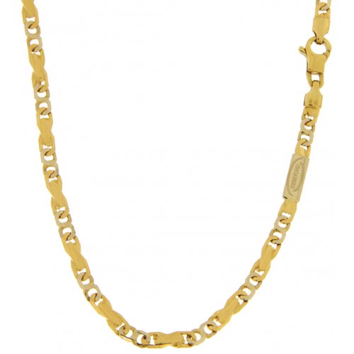 Unoaerre Men&#39;s Necklace Yellow White Gold GL100132
