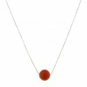 Necklace Promesse Jewelery Woman Coral CLSALM