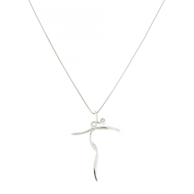 Necklace Promesse Jewelry Woman Cross CPL256