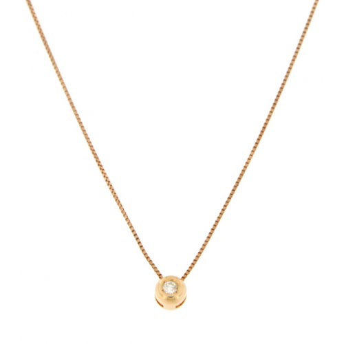 Necklace Promesse Gioielli Woman Point of Light Rose Gold PPLAROSA