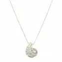 Women&#39;s White Gold Diamond Necklace GL100158