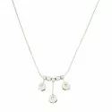 Women&#39;s White Gold Diamond Necklace GL100160