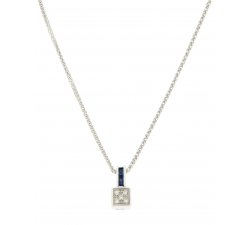 Gianni Carità Woman Necklace White Gold Diamonds Blue Sapphire PC420 / 0BZ