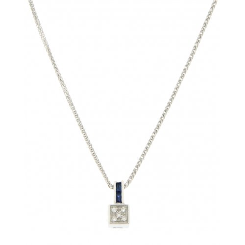 Gianni Carità Woman Necklace White Gold Diamonds Blue Sapphire PC420 / 0BZ