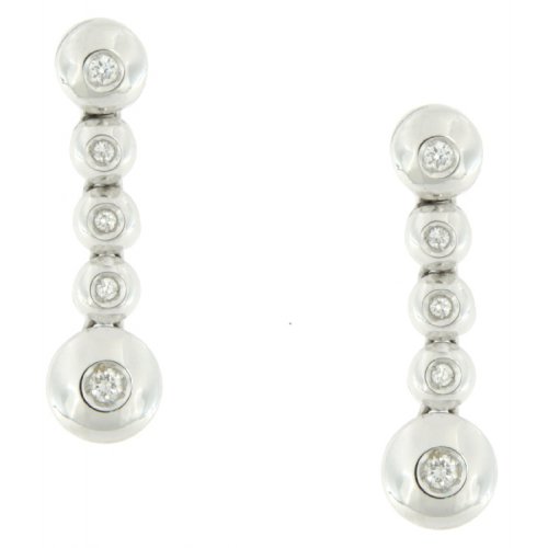 Women&#39;s White Gold Diamond Earrings GL100162