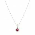 Necklace Promesse Jewels Woman Ruby Diamonds CCPQ54R