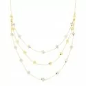 White Yellow Gold Woman Necklace GL100166