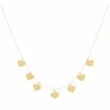 Women&#39;s Yellow Gold Hearts Necklace GL100167