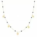 Collana Donna Oro Giallo Cuori GL100169