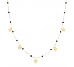 Collana Donna Oro Giallo Cuori GL100169