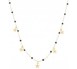 Women&#39;s Yellow Gold Star Necklace GL100170