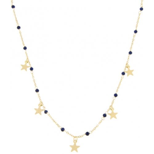 Stern-Halskette aus Gelbgold für Damen GL100170