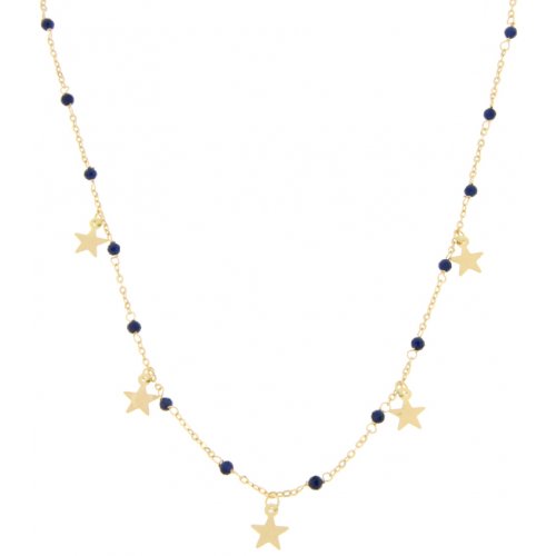 Women&#39;s Yellow Gold Star Necklace GL100170