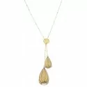 White Yellow Gold Woman Necklace GL100177