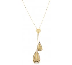 White Yellow Gold Woman Necklace GL100177