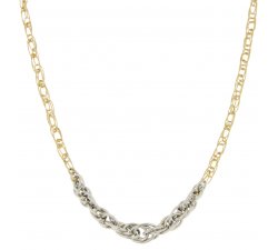 White Yellow Gold Woman Necklace GL100180
