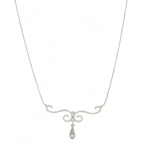 Women&#39;s White Gold Necklace GL100181