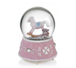 Boule-Spieluhr groß rosa Acca Argenti B70R