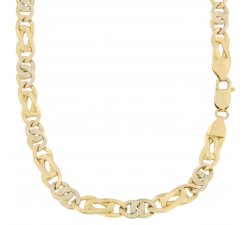 Herren-Halskette aus Weiß- und Gelbgold GL100189