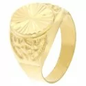 Yellow Gold Men&#39;s Ring GL100188