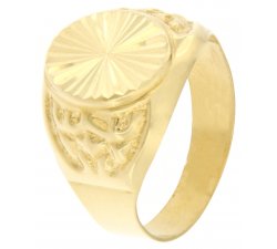 Yellow Gold Men&#39;s Ring GL100188