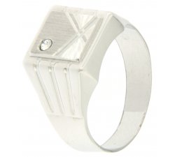 White Gold Men&#39;s Ring GL100191