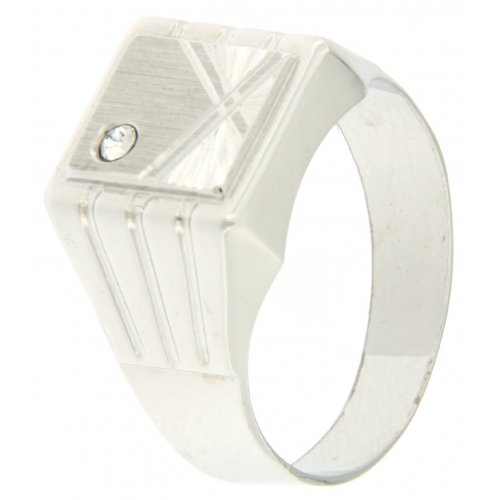 White Gold Men&#39;s Ring GL100191