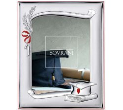 Graduation frame in Satin Silver Sovrani Argenti B234