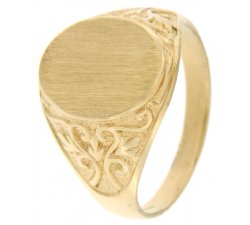 Men&#39;s Yellow Gold Ring GL100197