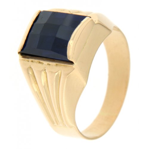 Men&#39;s Yellow Gold Ring GL100200