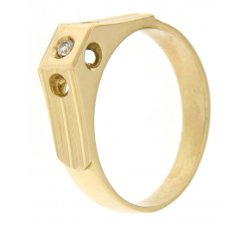 Yellow Gold Men&#39;s Ring GL100205