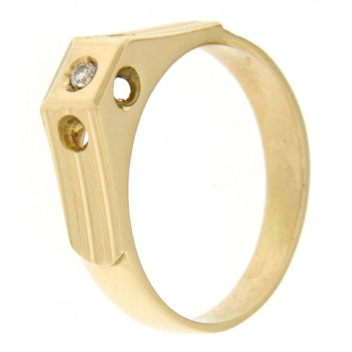 Yellow Gold Men&#39;s Ring GL100205