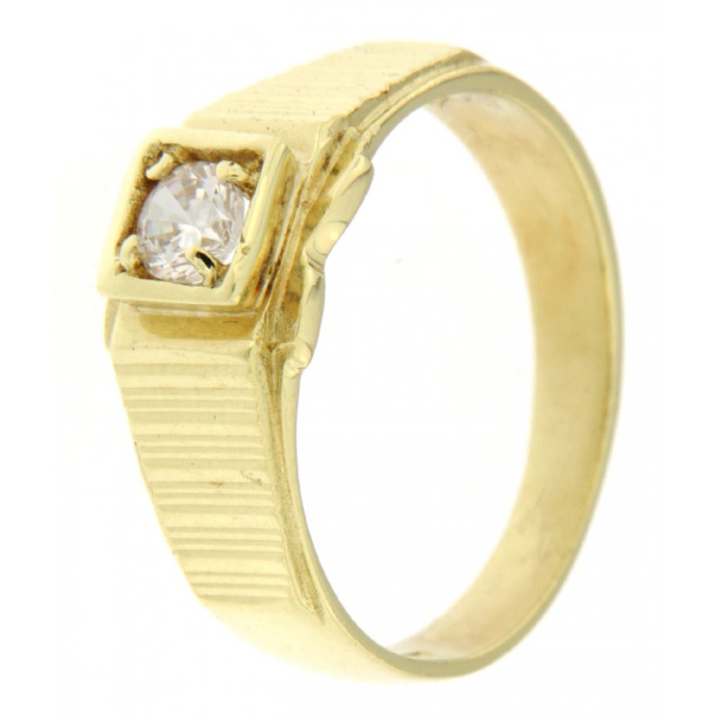 Anello Uomo Oro Giallo GL100206 GioielleriaLucchese