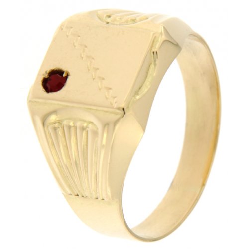 Men&#39;s Yellow Gold Ring GL100208