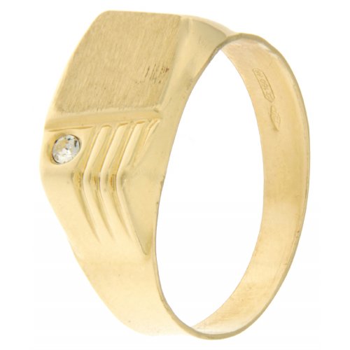 Herrenring aus Gelbgold GL100211